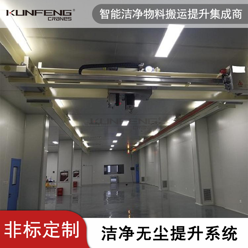 一种无尘室施工用防断裂式双梁悬挂起重机